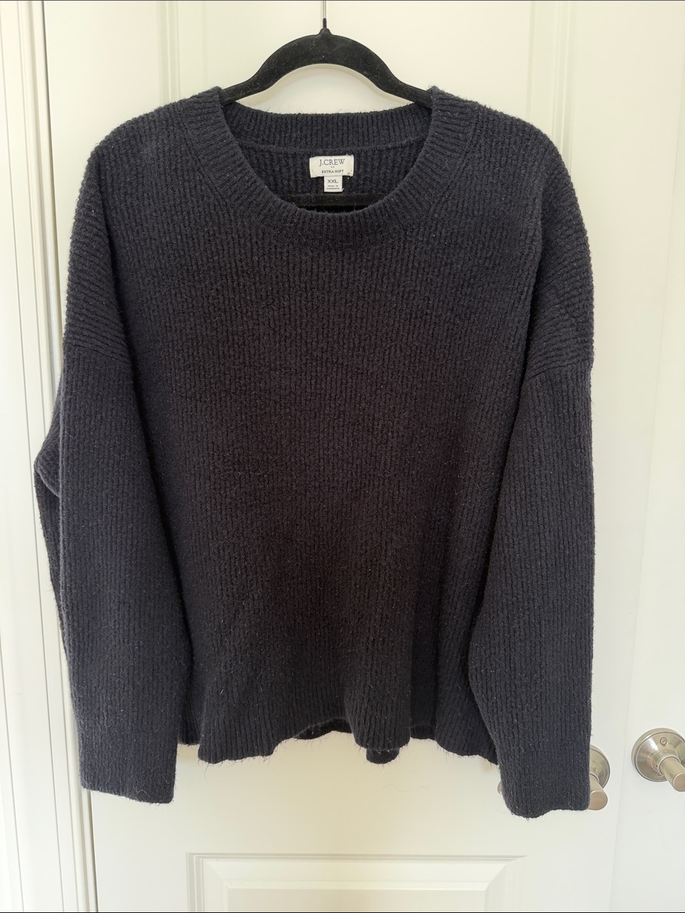 J. Crew Factory Dark Charcoal Crewneck Sweater